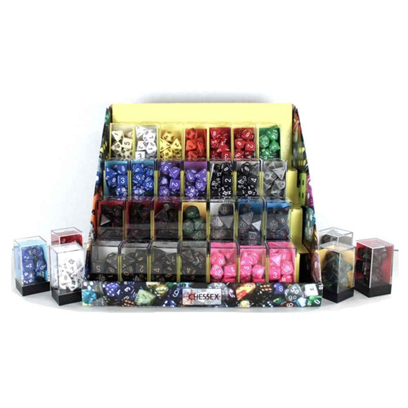 Ensemble de Dés Polyédriques Opaques Chessex (Boîte de 50)