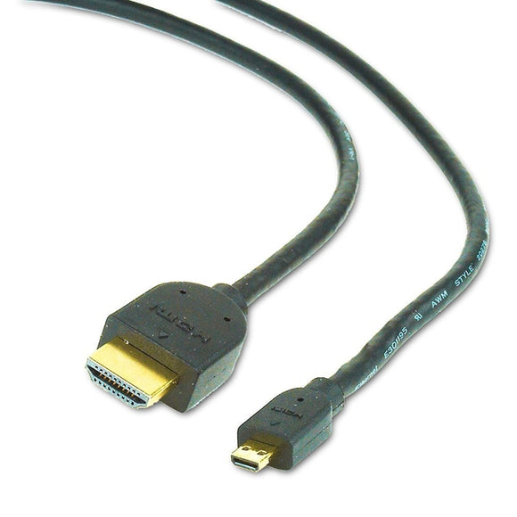 Câble HDMI Gembird 1,8 m HDMI-M/micro HDMI-M HDMI Type A (standard) HDMI Type D (micro) Noir