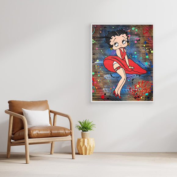 Betty Boop Rouge impression de l'œuvre originale de Vincent STREIFF