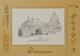 Drawing and sketching paper SMLT A3, 160 g/m2, 20 sheets, glued