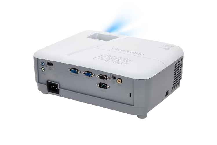 Projecteur Viewsonic PA503W, lampe LED, 3 600 lumens, résolution WXGA (1 280 x 800), contraste 22 000:1, VGA x 2, HDMI, RS-232, USB 2.0 Mini-B, mini-jack, haut-parleurs, « PA503W » (tampon vert 4 lei)