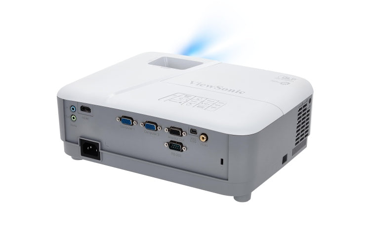 Projecteur Viewsonic PA503W, lampe LED, 3 600 lumens, résolution WXGA (1 280 x 800), contraste 22 000:1, VGA x 2, HDMI, RS-232, USB 2.0 Mini-B, mini-jack, haut-parleurs, « PA503W » (tampon vert 4 lei)