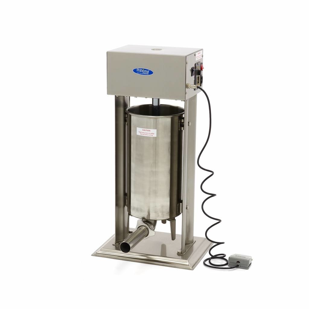 Automatique Remplissage de Saucisse 15L - Vertical - Inox - 4 Tubes - clicktofournisseur.com