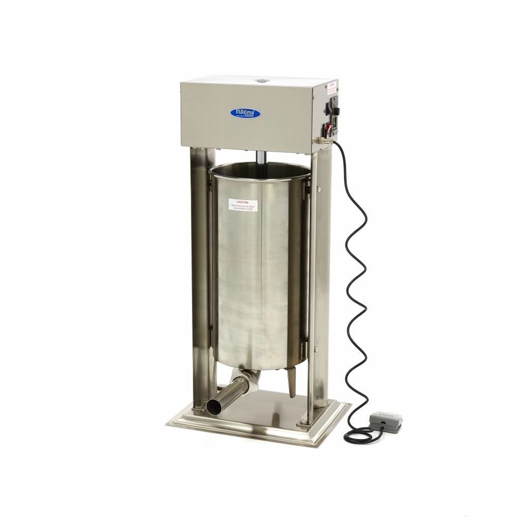 Automatique Remplissage de Saucisse 25L - Vertical - Inox - 4 Tubes - clicktofournisseur.com