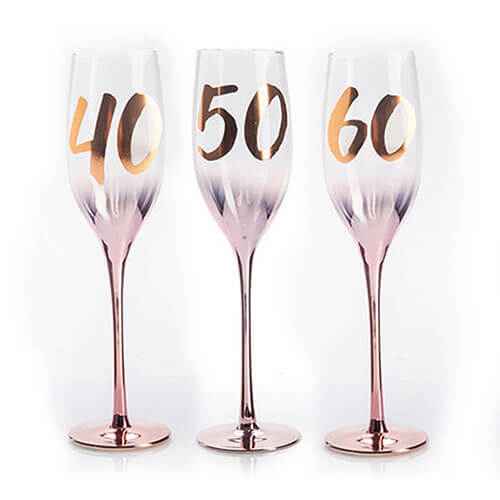 Birthday Blush Champagne Glass