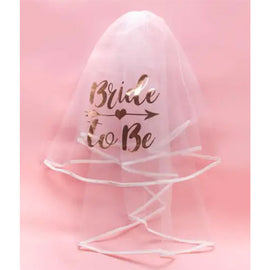 Rose Gold Bride To Be Veil - 0