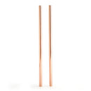 8mm Rose Gold Metallic Steel Straws (30 pcs)-1