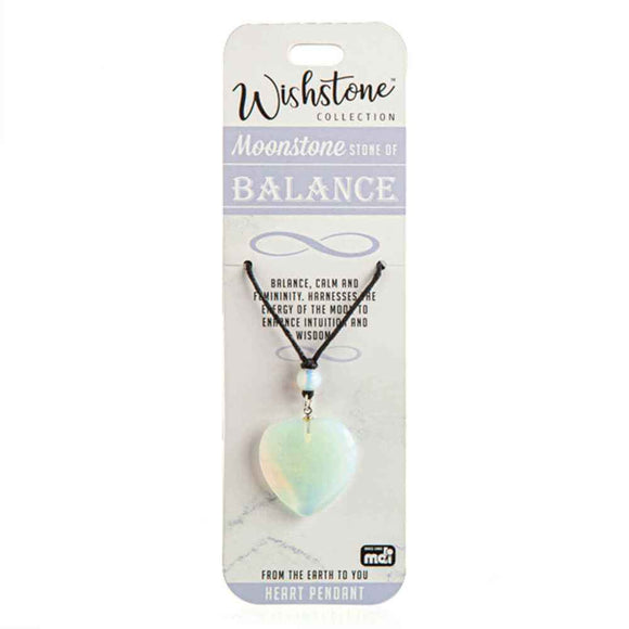 Wishstone Collection Moonstone Heart Pendant