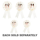 Birthday Rose Gold on White Rosette Badge-1