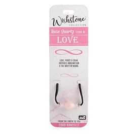 Wishstone Collection Rose Quartz Cord Bracelet