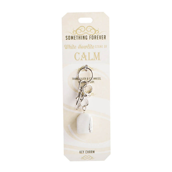 Wishstone Collection White Howlite Key Charm