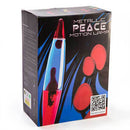 Metallic Gold Peace Motion Lamp