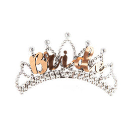 Alandra Rose Gold and Silver Tiara - 0