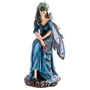 Large Masquerade Fairy with Snowy Owl Figurine-1
