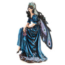 Large Masquerade Fairy with Snowy Owl Figurine-2