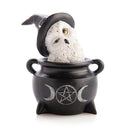 Snowy Owl Cauldron Figurine-1