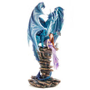 Blue Fairy Keeper Dragon Figurine-2
