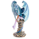 Blue Fairy Keeper Dragon Figurine-3