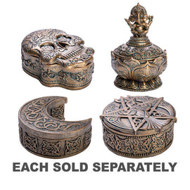 Antique Gold Finish Trinket Box