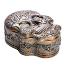 Antique Gold Finish Trinket Box-4