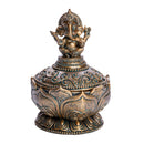 Antique Gold Finish Trinket Box-5