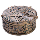 Antique Gold Finish Trinket Box-7