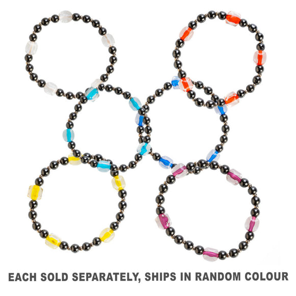 Gemstone Hematite Veni Seed Bracelet (1pc Random Style)