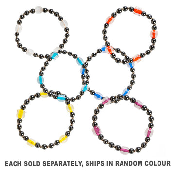 Gemstone Hematite Veni Seed Bracelet (1pc Random Style)