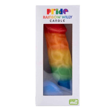Willy Rainbow Pride Candle