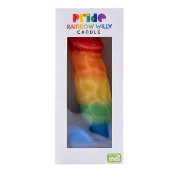 Willy Rainbow Pride Candle