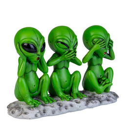 3 Wise Aliens Decorative Figurine - 0