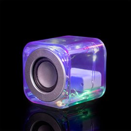 Clear Cube LED Party Speaker - 0