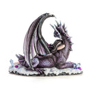 Large Sleeping Rose Fairy Figurine With Dragon-3