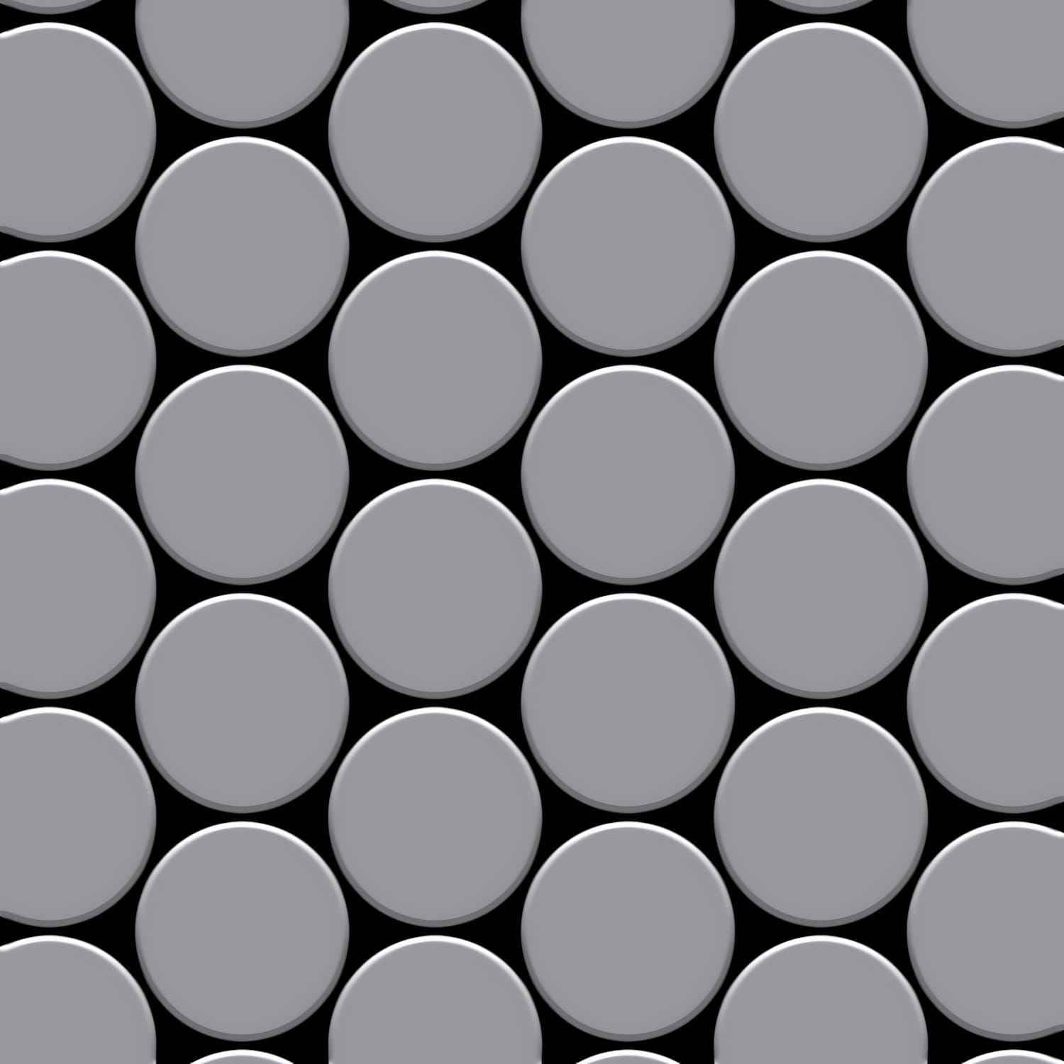 Mosaïque métal massif Carrelage Acier inoxydable miroir gris Grosseur 1,6mm ALLOY Medallion-S-S-M 0,73 m2