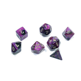 Chessex Gemini Black Mini-Polyhedral 7-Die Set - 0