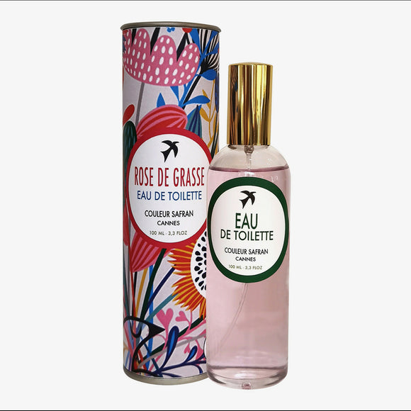 Eau de toilette rose de grasse 100% made in france - 100ml
