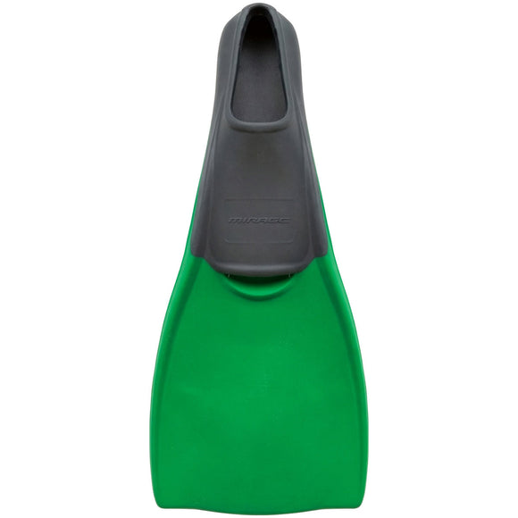 Long Blade Rubber Fins Medium (Green)