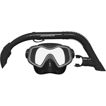 Raven Junior Silicone Mask & Snorkel Set (Black)