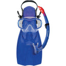 Shrimp Junior Silitex Mask, Snorkel & Fin Set (Blue)