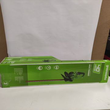 Ecost customer return Greenworks 40V Cordless Hedge Trimmer (Battery and Charger Not Included), gree