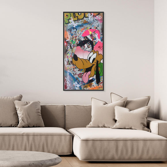 Pluto reproduction officielle sur toile de l'œuvre de Vincent STREIFF