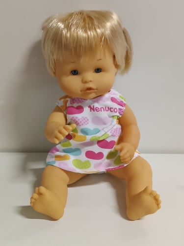 Ecost Customer Return Nenuco and Her Tricycle Baby Doll with Cute Dress, Pink Tricycle with Basket,