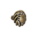 Bouton de meuble TORSADE ROND, Finition acier patiné vieilli