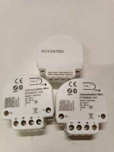 Ecost customer return NEXENTRO 57008099 Set of 3 Zigbee 3.0 Roller Shutter Switch with Installation