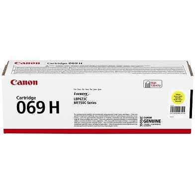 Cartouche de toner Canon CRG 069H (5095C002), jaune