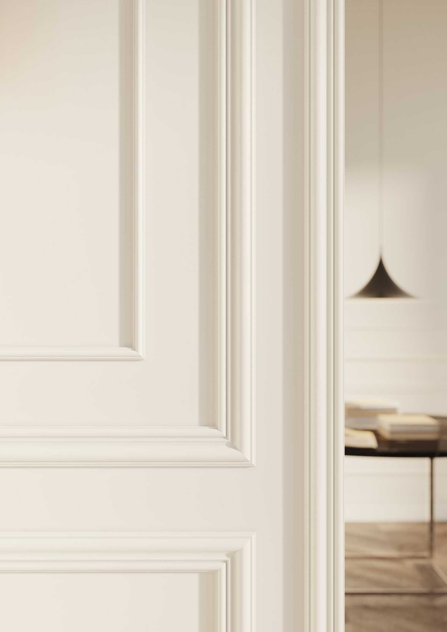 Cimaise NMC WL7 WALLSTYL Noel Marquet Profil de décoration design moderne blanc 2 m
