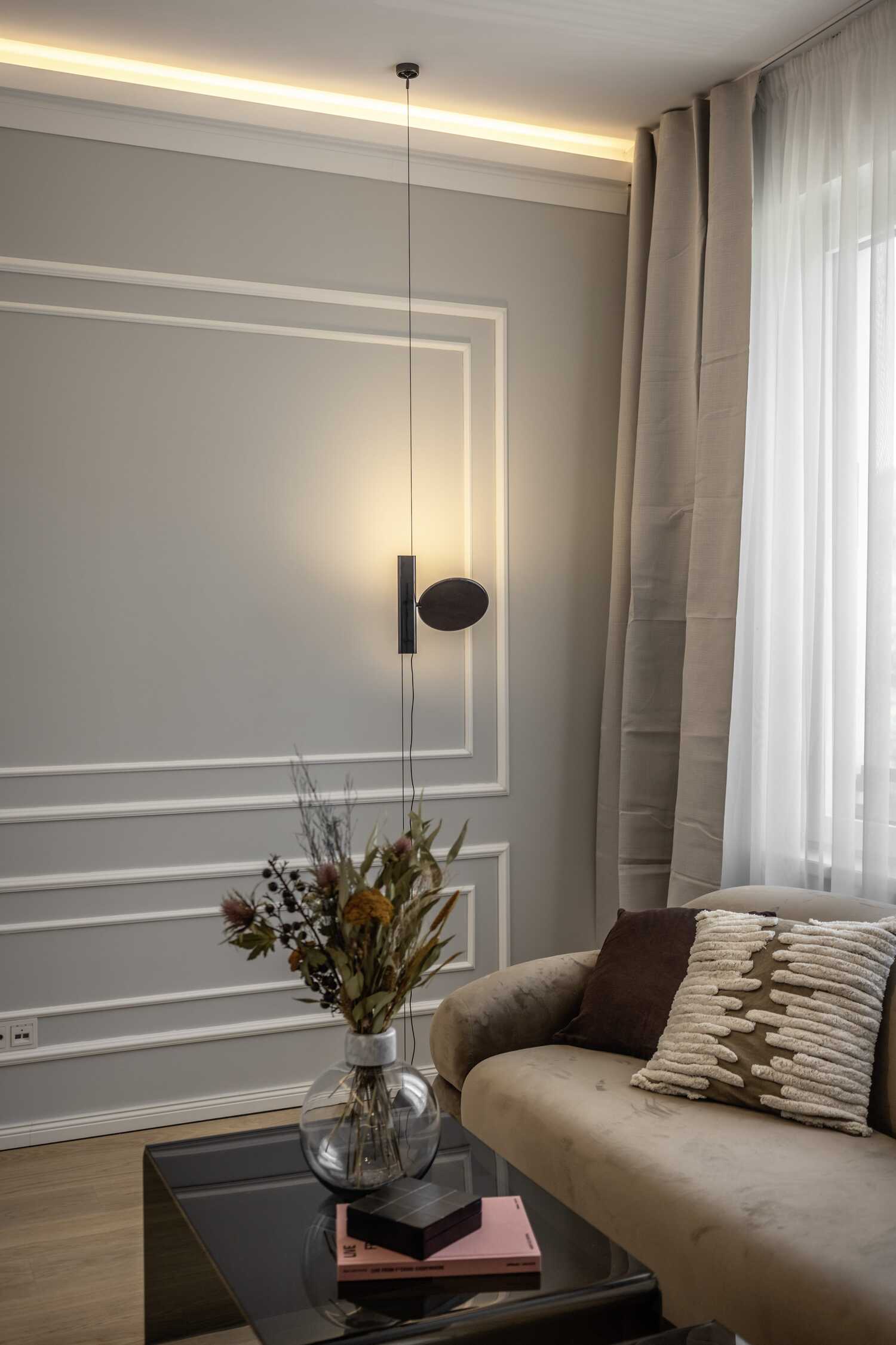 Cimaise NMC WL7 WALLSTYL Noel Marquet Profil de décoration design moderne blanc 2 m