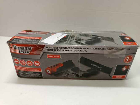 Retour client Ecost, Compresseur-gonfleur portable sans fil Ultimate Speed Uskt60a1 60pci