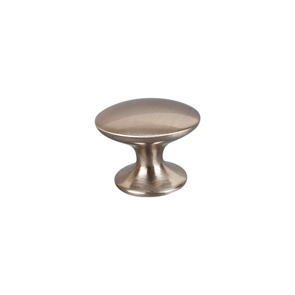 Bouton de meuble ROND, Finition zamak nickel mat