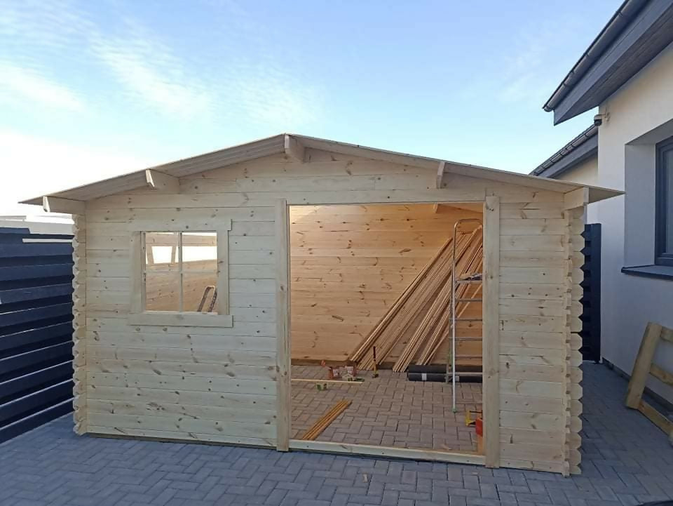 Abri de jardin en bois surface utile 99m² 388x298x235cm int021/ineksa